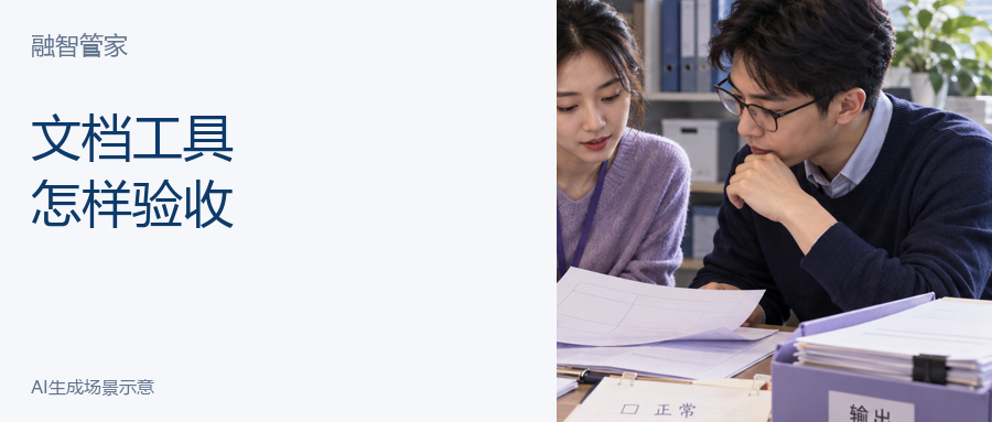 重复文档怎么省力？融智双端验收指南