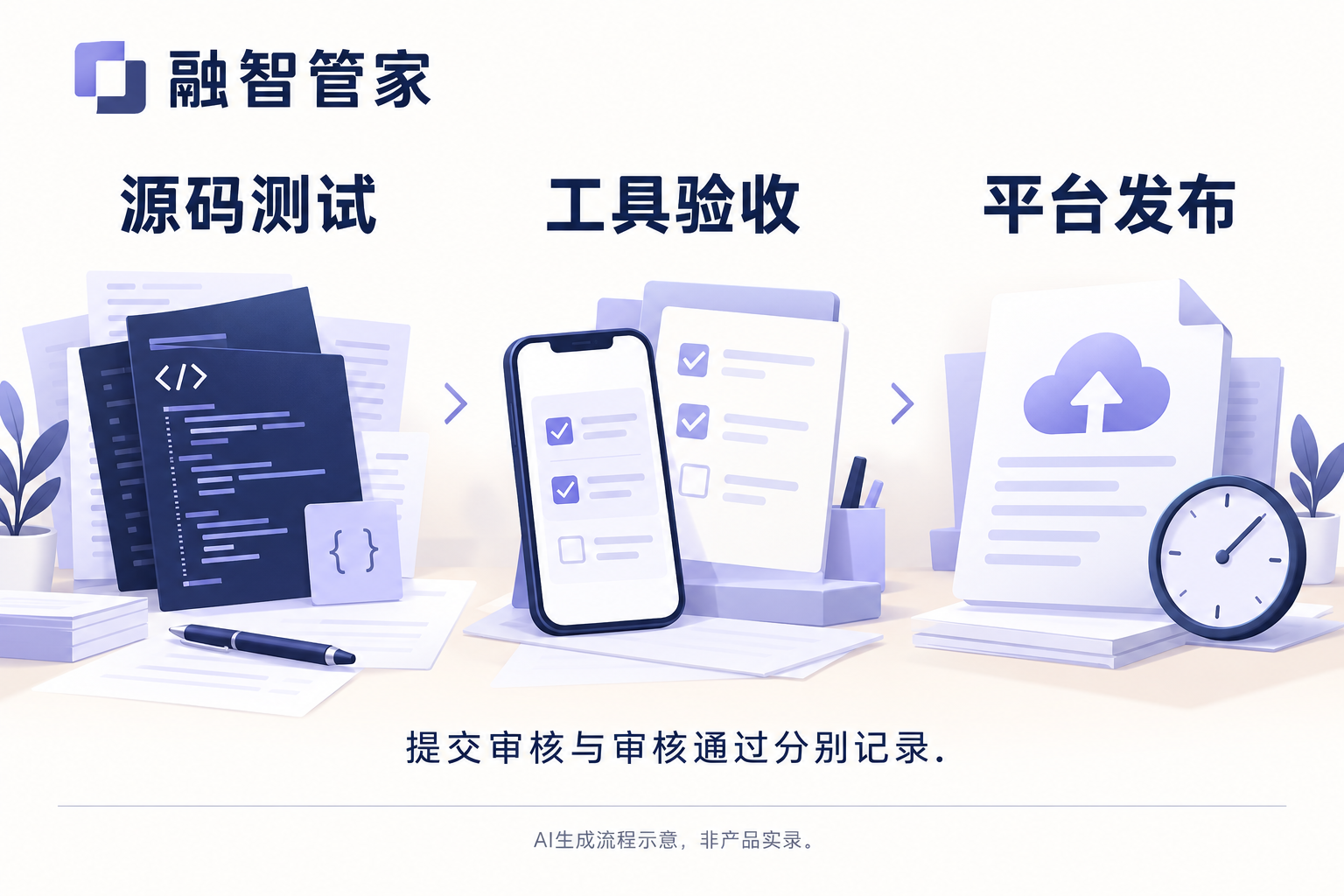 AI生成 · 小程序交付沟通与阶段示意,非真实客户、已执行开发或产品实录。